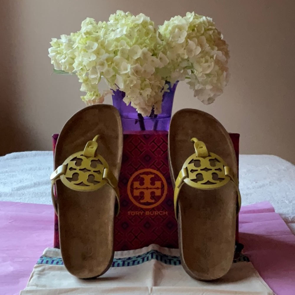 ☁️ TORY BURCH MILLER CLOUD SANDALS ☁️ SIZE 7 ☁️ - Picture 2 of 16